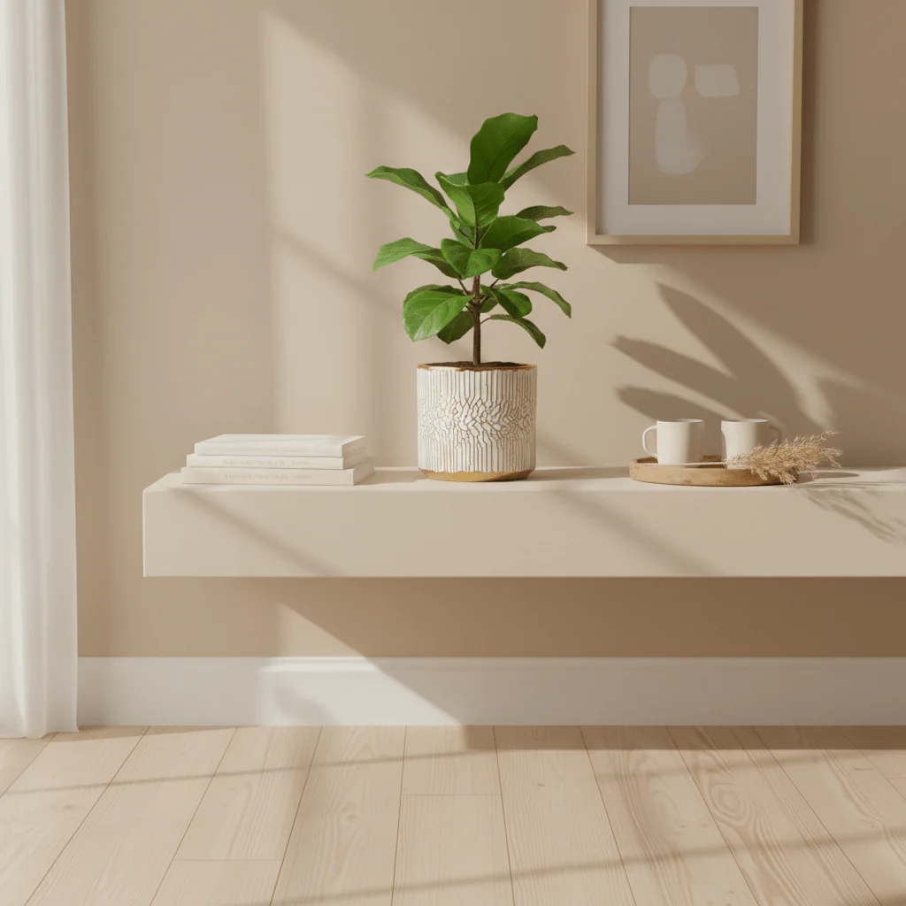 Honna Small White Gold Ceramic Planter - Image 3
