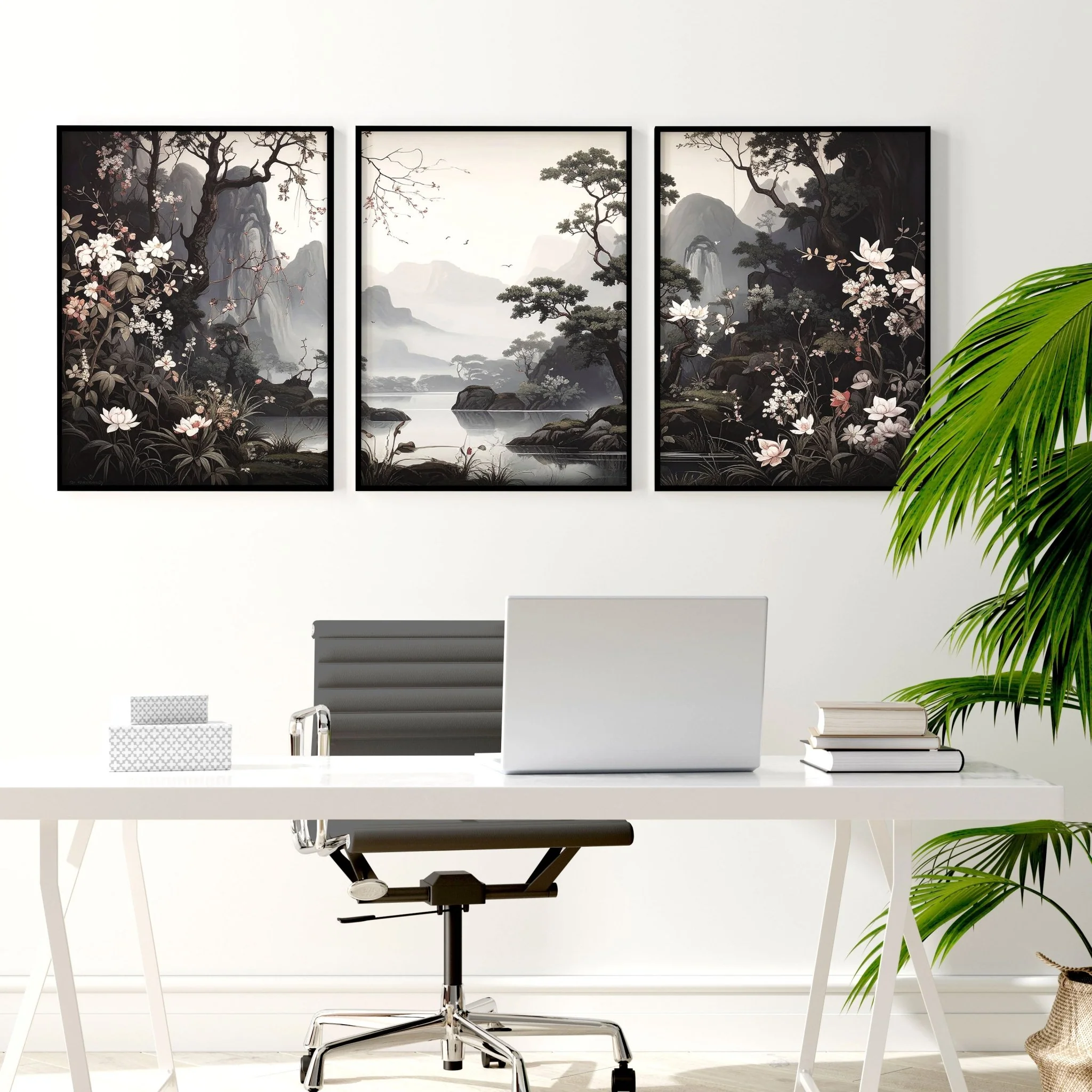 Huge Posters For Wall | Set of 3 Chinoiserie Wall art Prints - Image 7