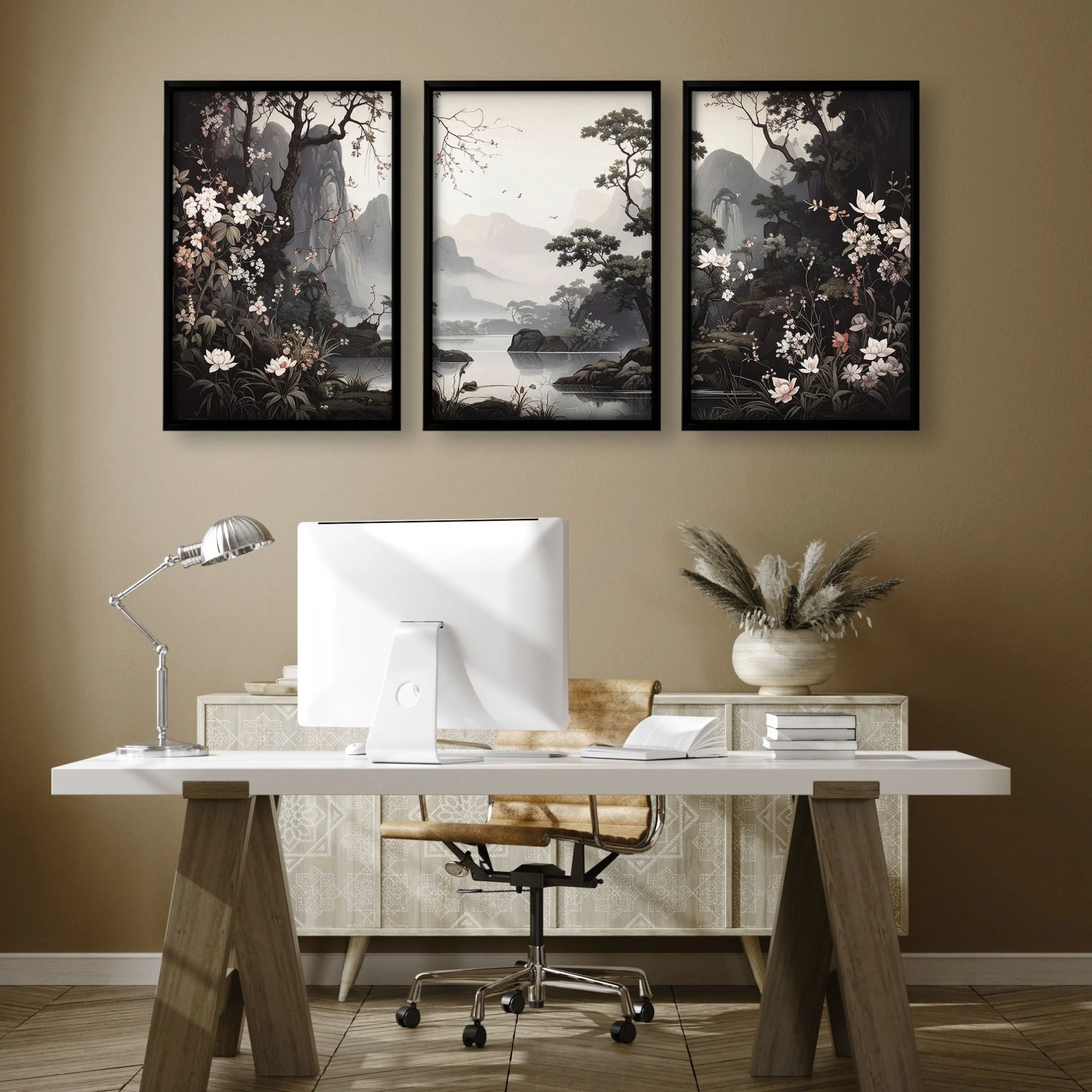 Huge Posters For Wall | Set of 3 Chinoiserie Wall art Prints - Image 8