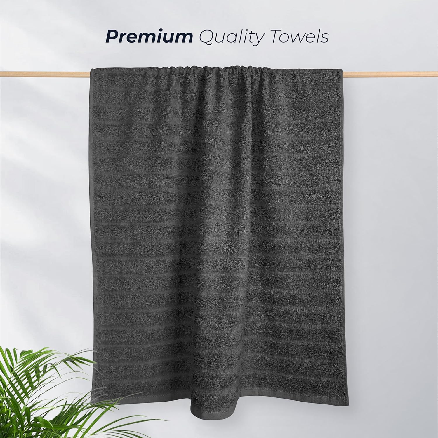 Hydro Cotton Ribbed Towels Highly Absorbent Luxurious Soft Lightweight Quick Dry, Jumbo Bath Sheet Packs & Towel Bale Sets Available - Image 10