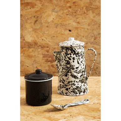 Hygge Black And White Patterned Coffee Pot - Image 8