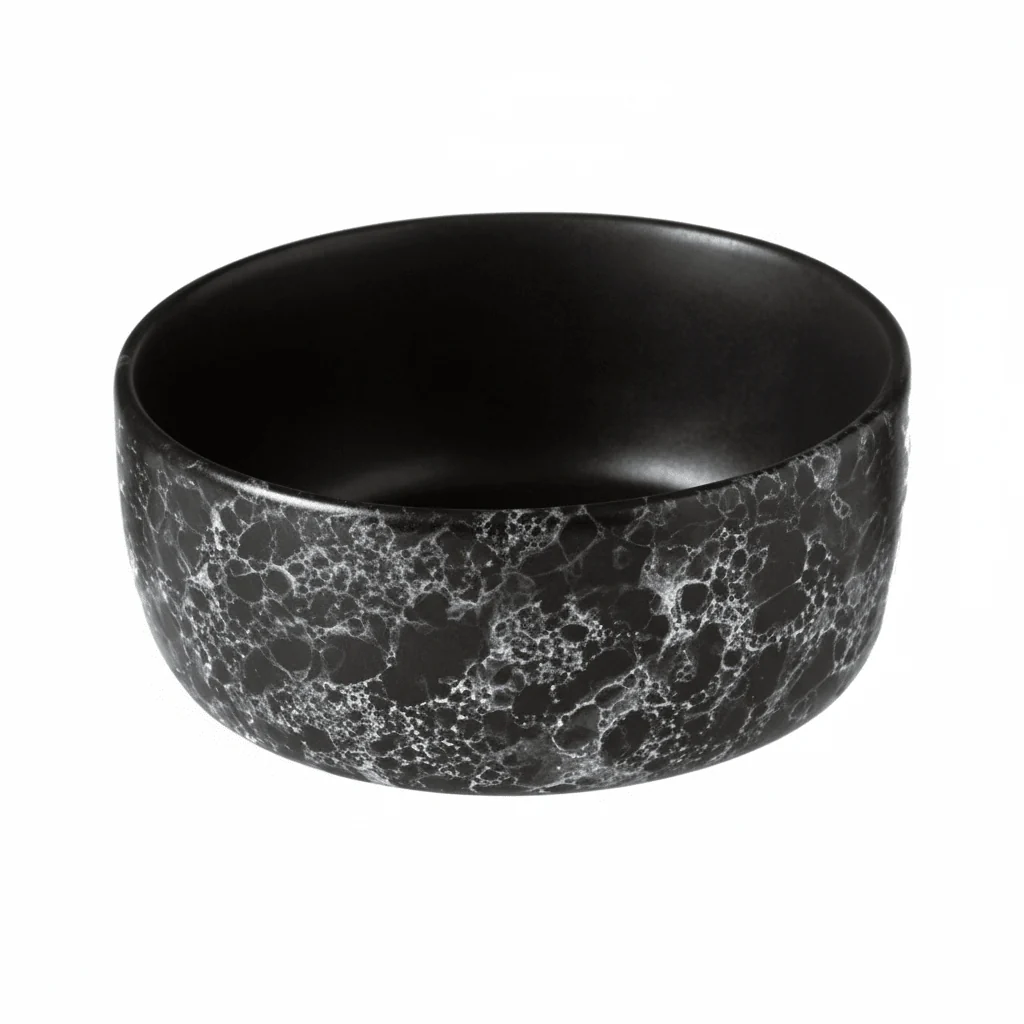 Hygge Black Faux Marble Bowl - Image 8