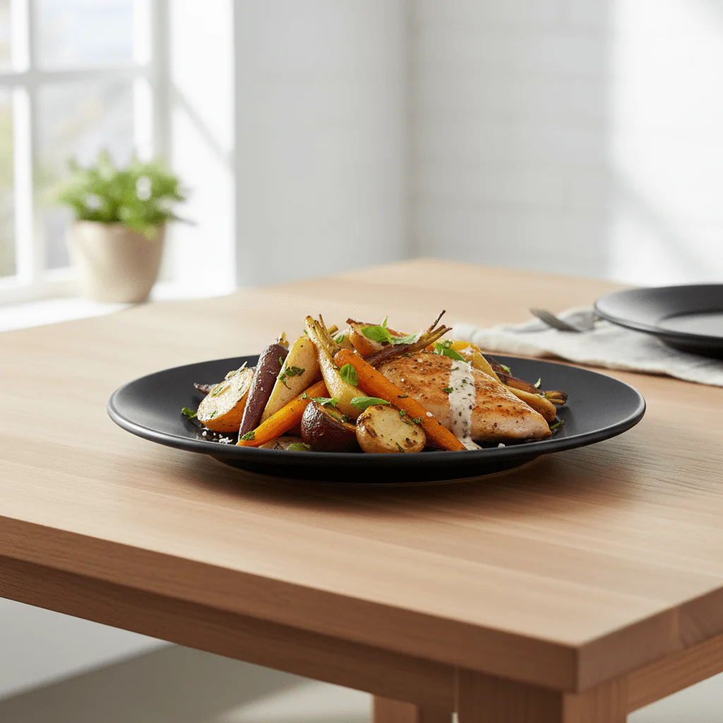 Hygge Black Stoneware Dinner Plate - Image 6