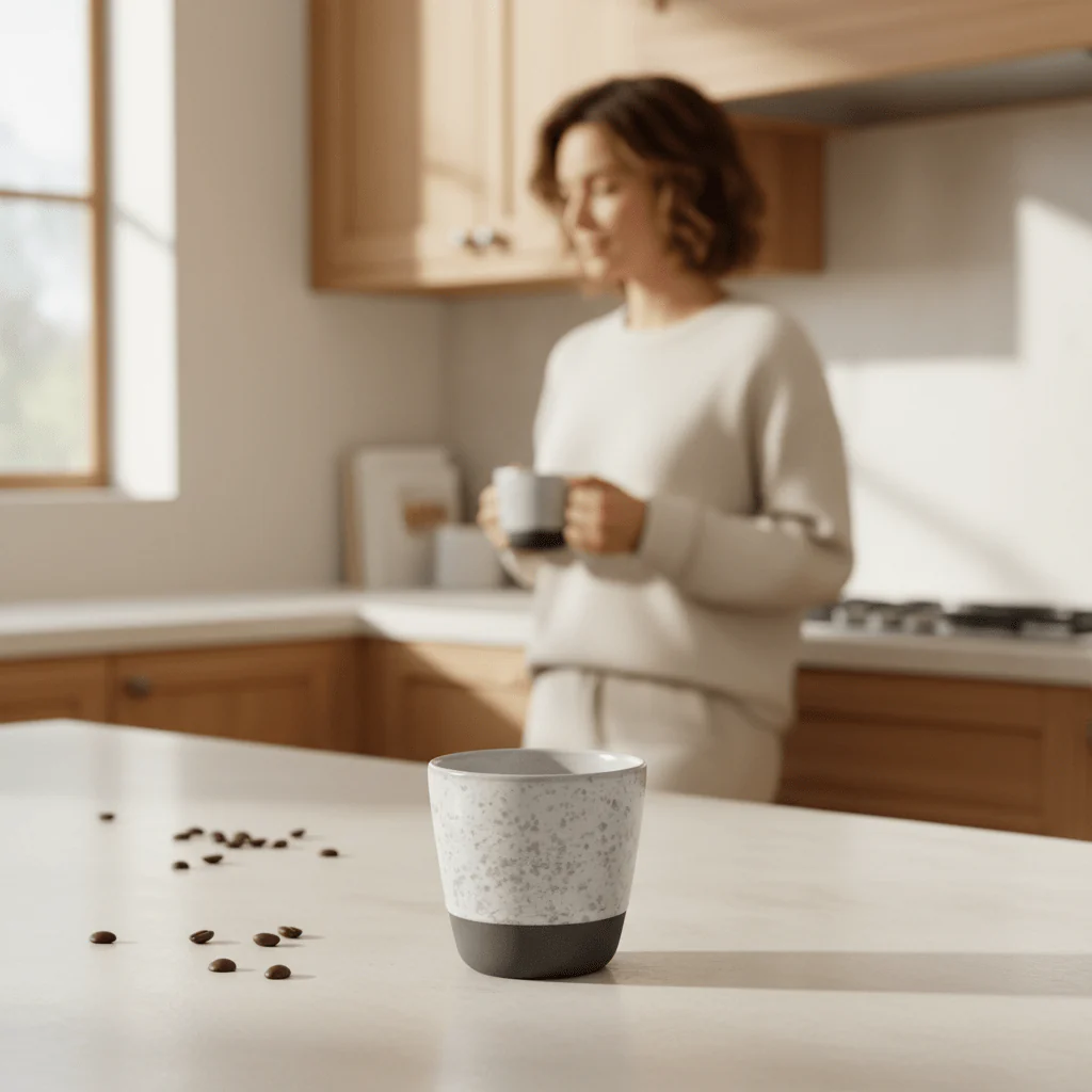 Hygge Grey Speckled Cup - Image 2
