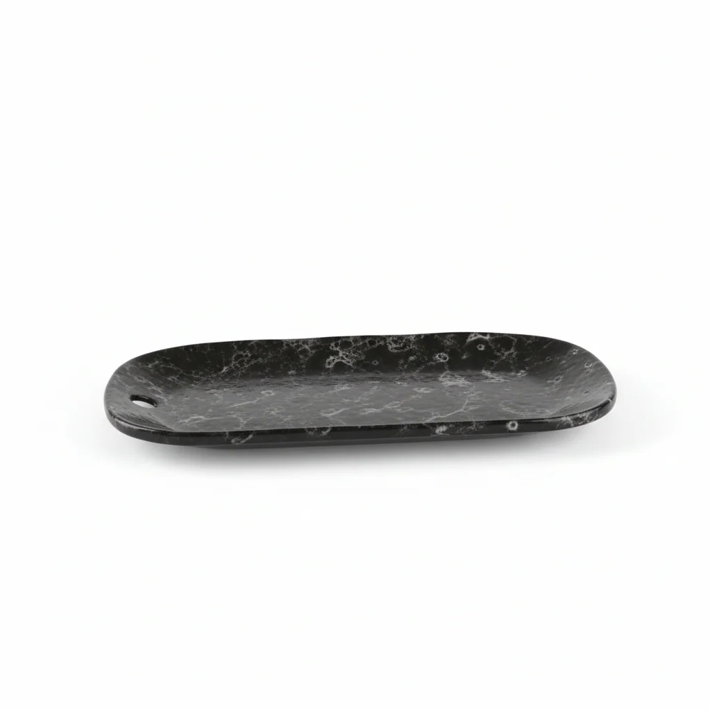Hygge Large Black Marble Effect Serving