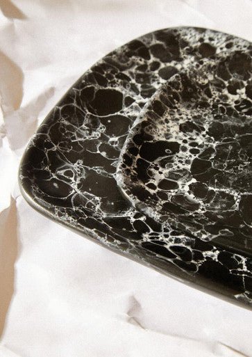 Hygge Small Black Marble Effect Serving - Image 10
