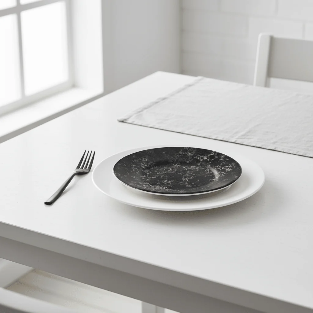Hygge Small Marble Effect Side Plate - Image 3