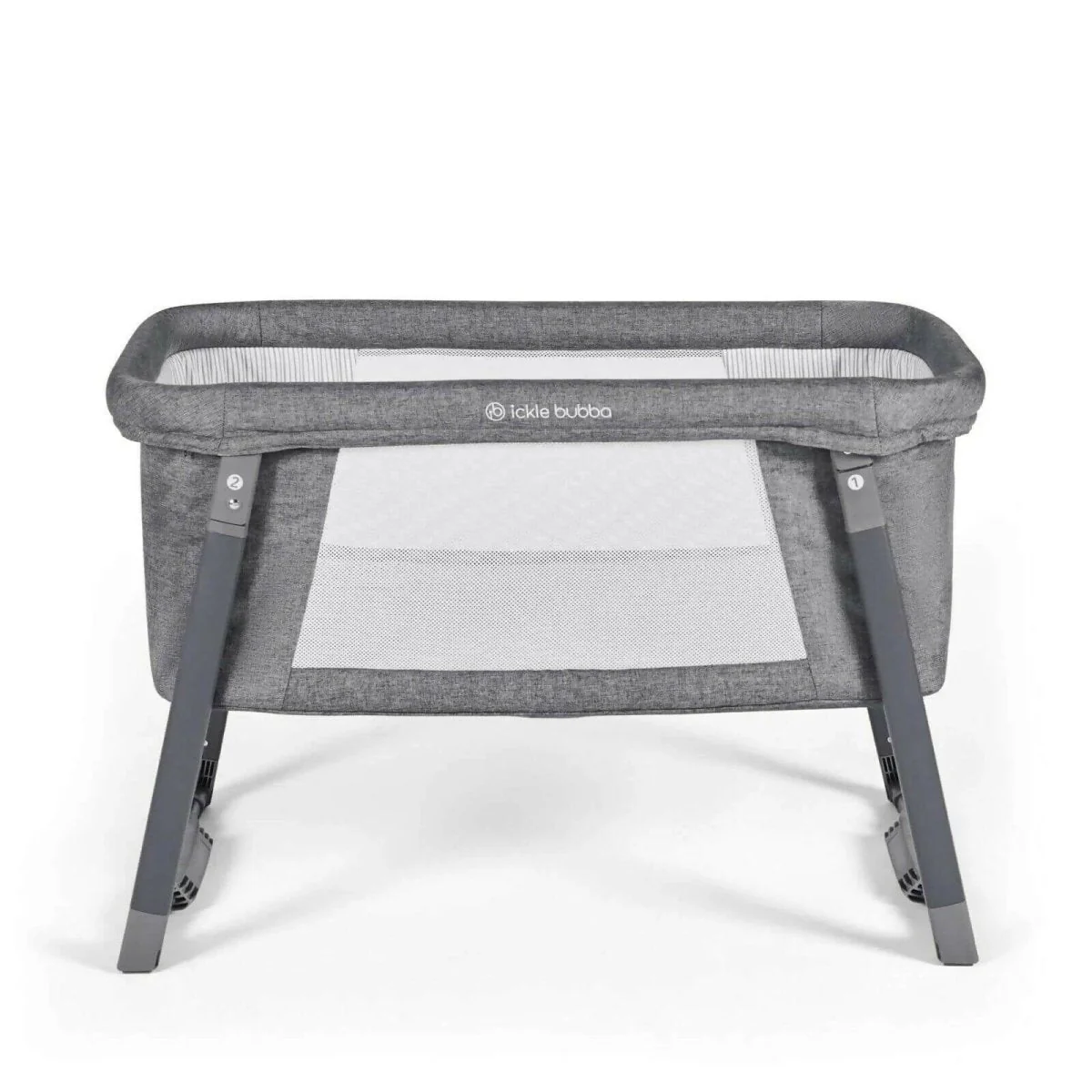 Ickle Bubba Mini Rocker Crib - Space Grey - Image 2