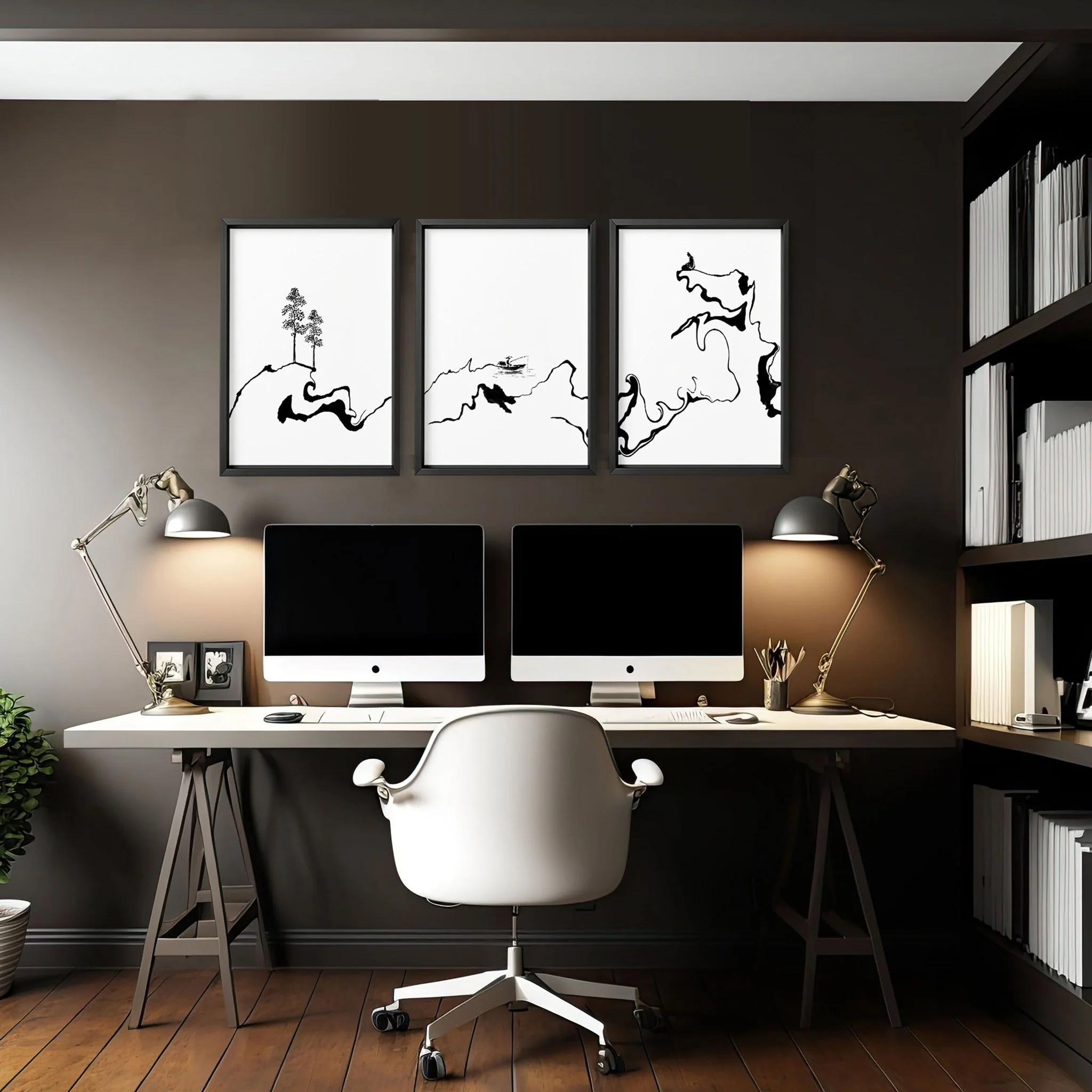Ideas For Office Wall Decor | Set of 3 wall art prints - Image 4