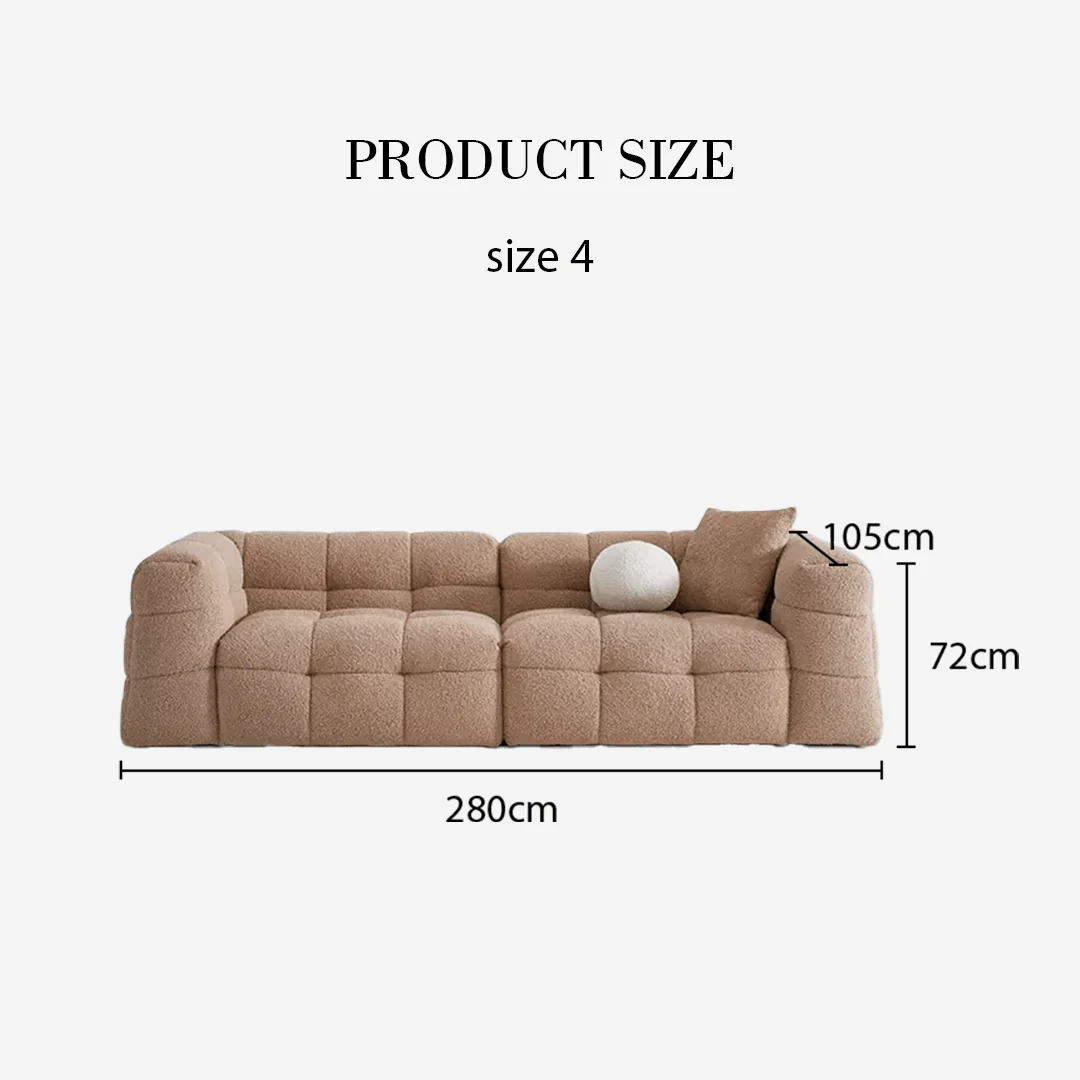 Ikaros Three Seater / Four Seater Cloud Sofa, Boucle - Image 10