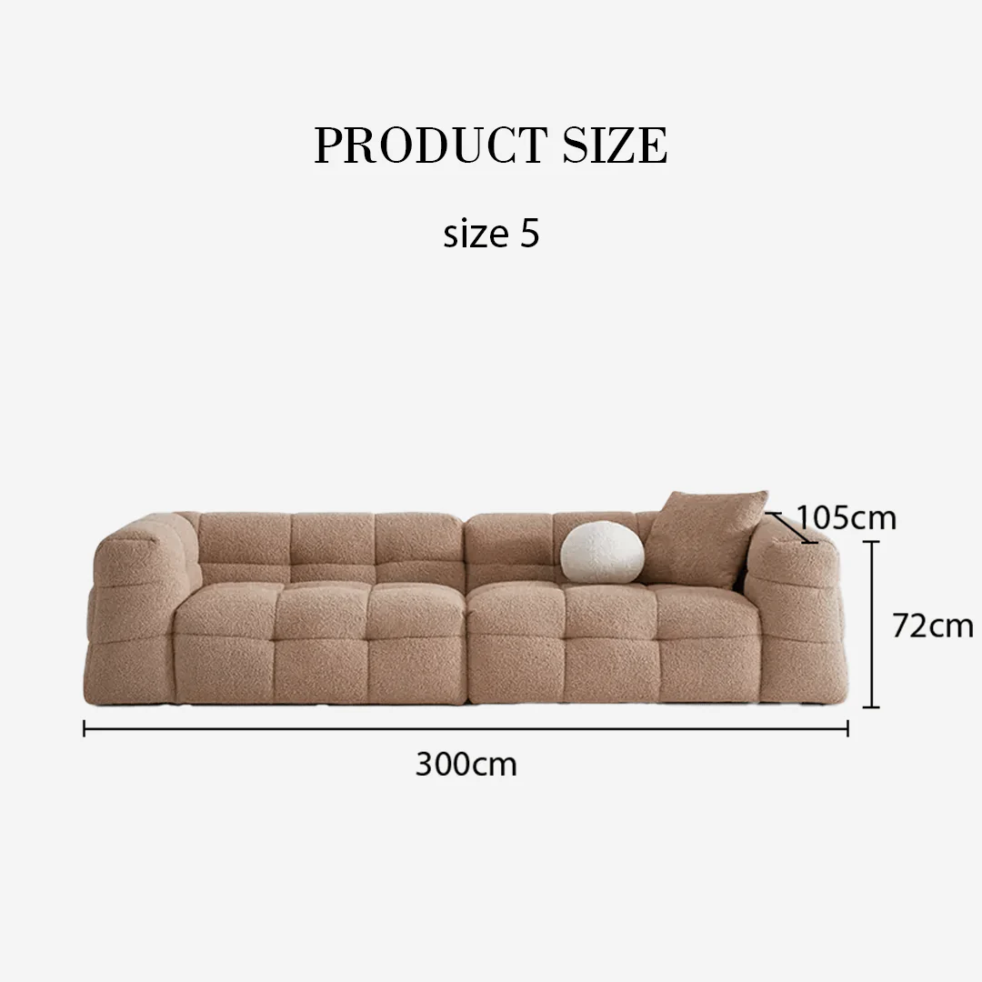 Ikaros Three Seater / Four Seater Cloud Sofa, Boucle - Image 11