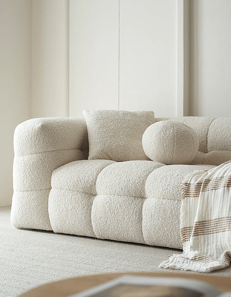 Ikaros Three Seater / Four Seater Cloud Sofa, Boucle - Image 4