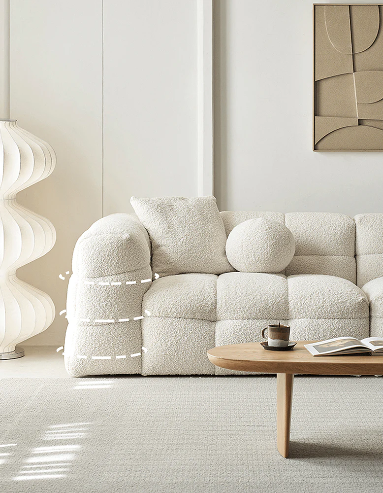 Ikaros Three Seater / Four Seater Cloud Sofa, Boucle - Image 5