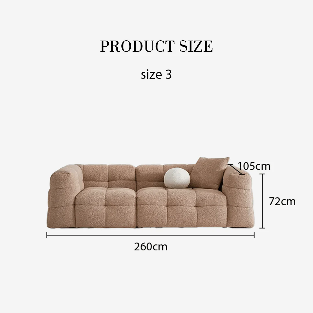 Ikaros Three Seater / Four Seater Cloud Sofa, Boucle - Image 9