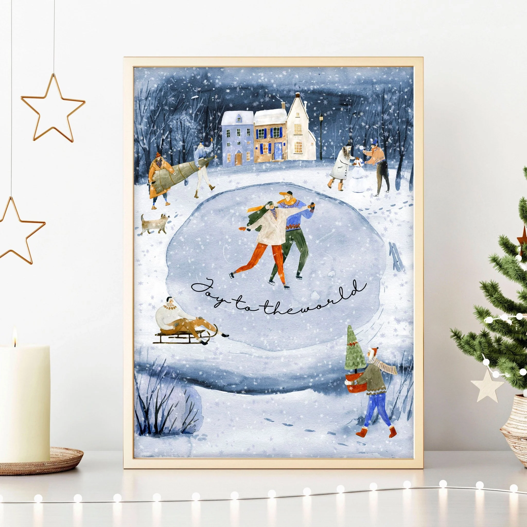 Indoor Christmas wall decorations | wall art print - Image 2