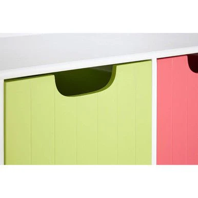 Isla Kids White 4 Coloured Boxes Storage Unit - Image 6
