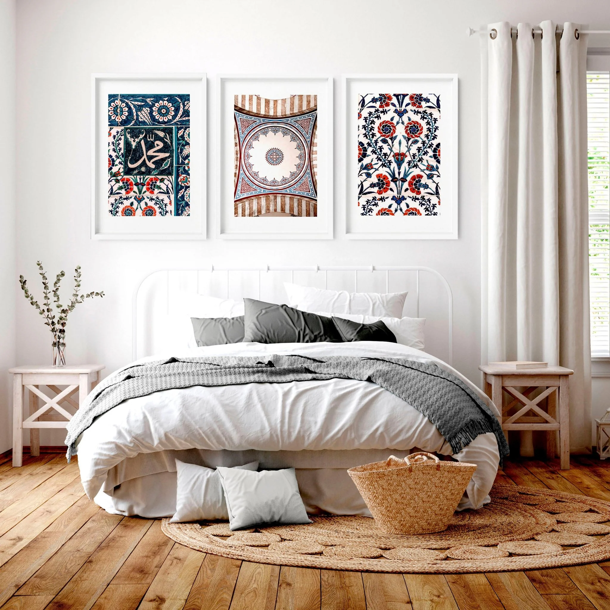 Islamic Art and geometry | set of 3 Bedroom wall art - Image 8