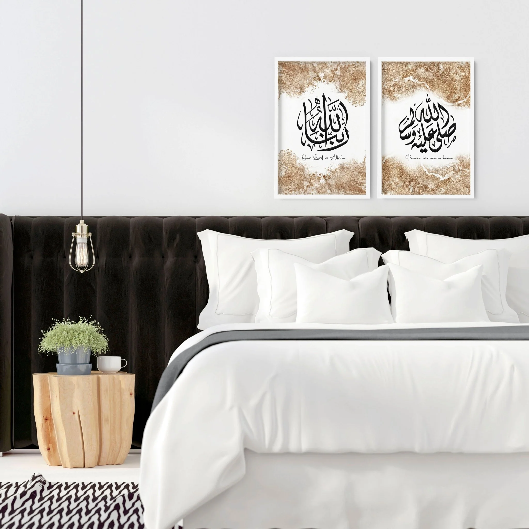 Islamic decor home | set of 2 Bedroom wall prints - Image 2
