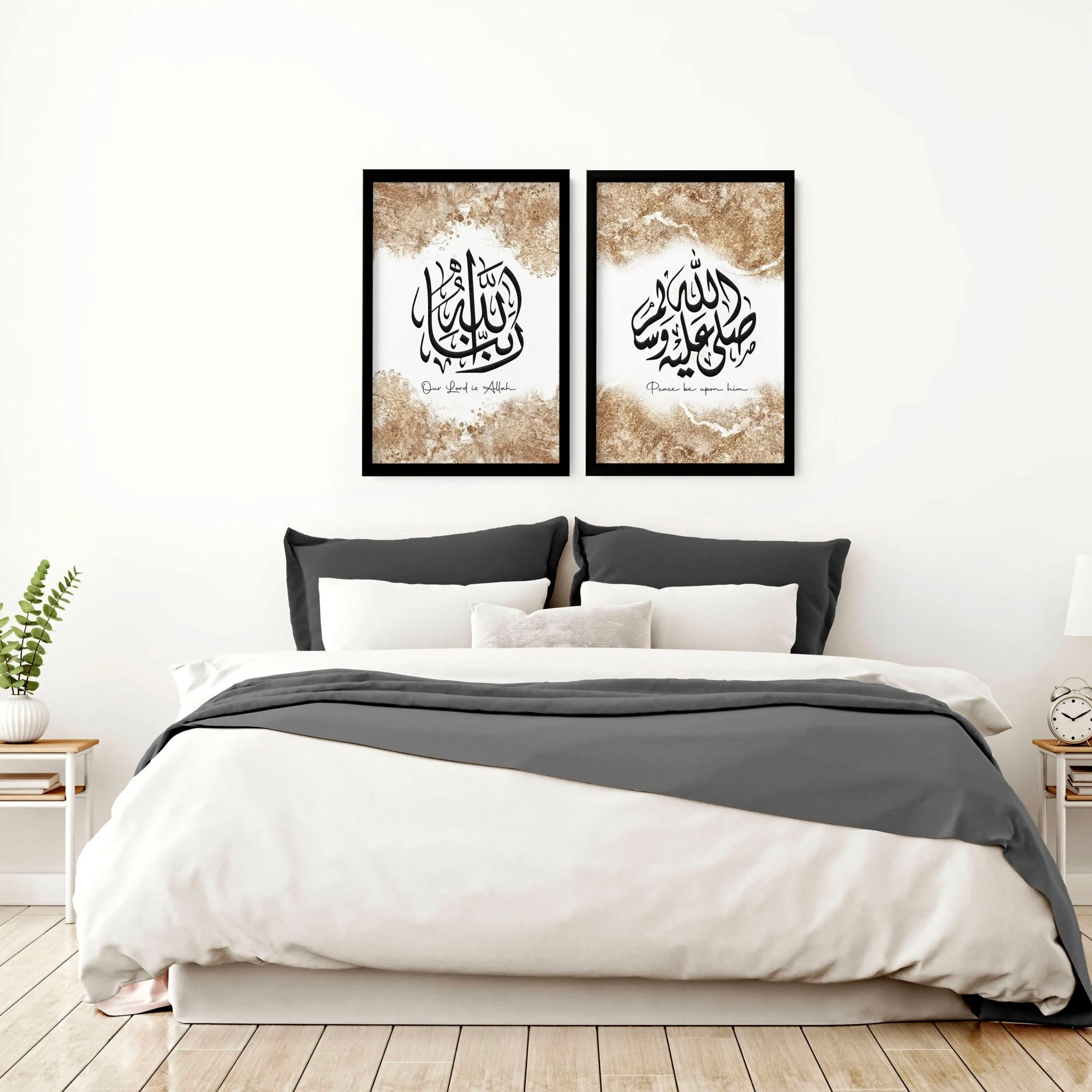 Islamic decor home | set of 2 Bedroom wall prints - Image 3