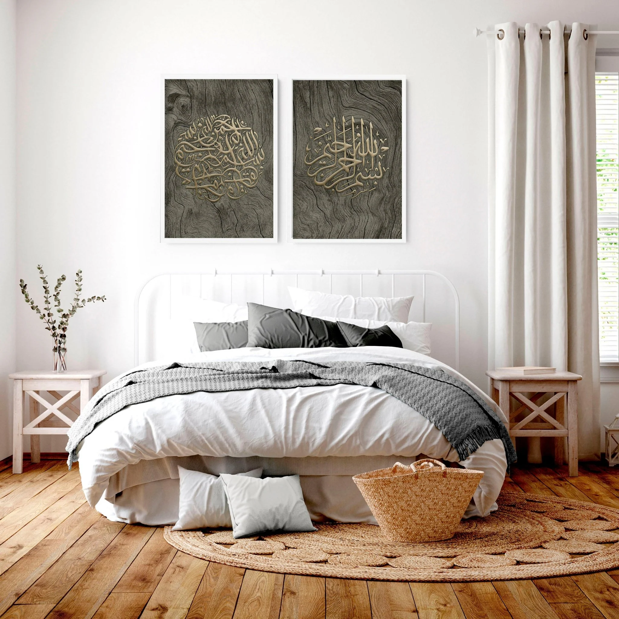 Islamic decorations for home | set of 2 Bedroom wall art - Image 3