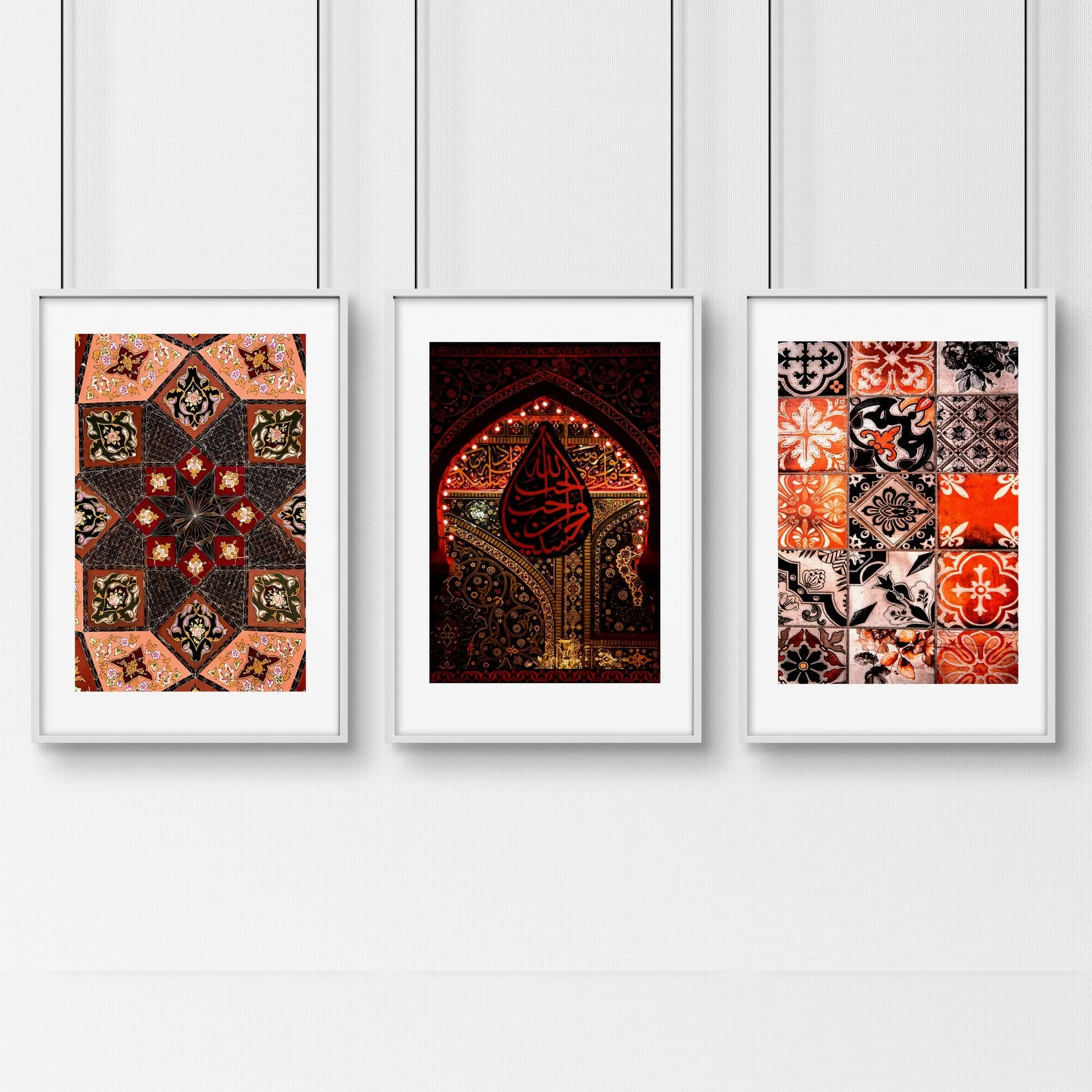 Islamic geometry patterns | set of 3 Bedroom wall art - Image 8