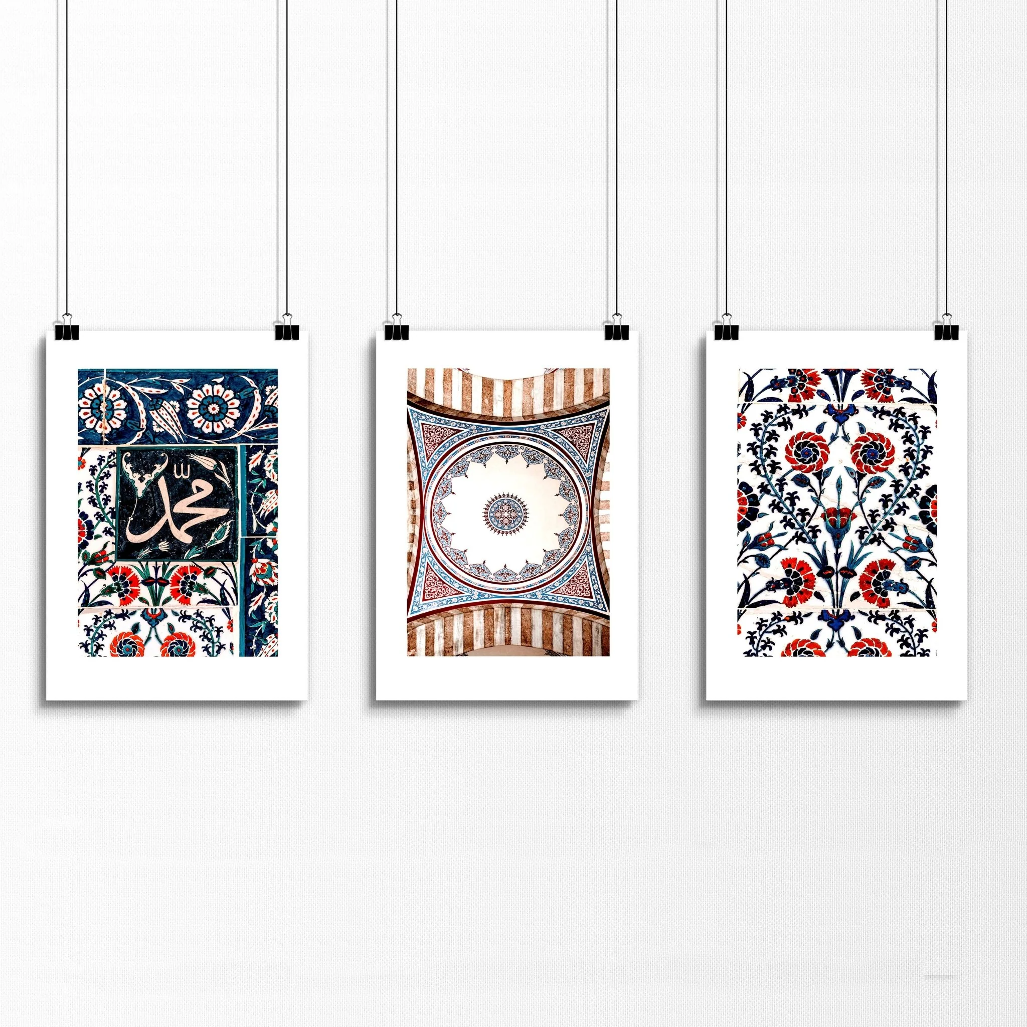 Islamic mosaic wall art | set of 3 pictures for hallway - Image 8