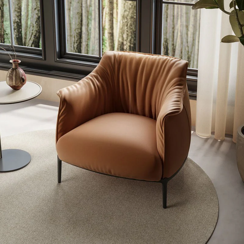 Issac Armchair, Leather - Image 4