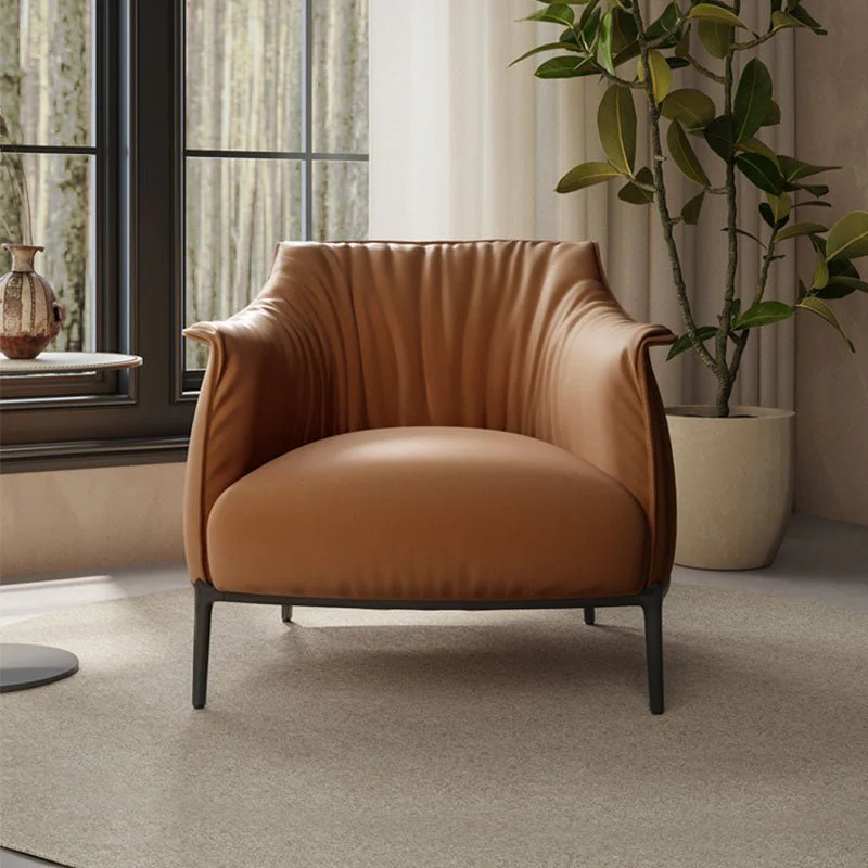 Issac Armchair, Leather - Image 6