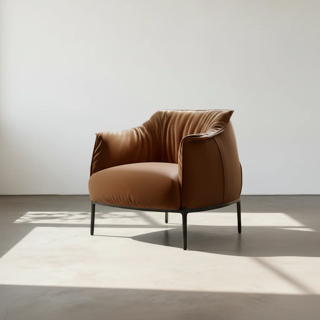Issac Armchair, Leather - Image 7