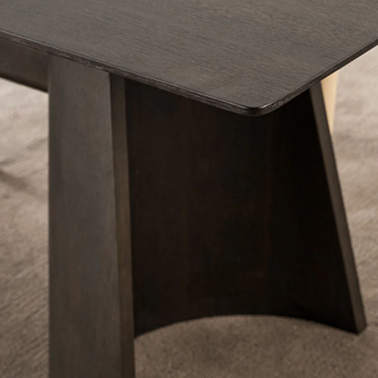 Italian Retro Dining Table, Solid Wood - Image 9