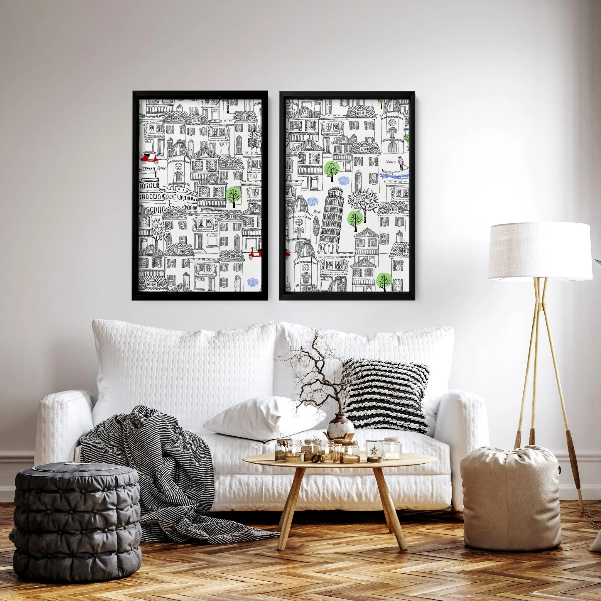 Italy print wall art | set of 2 travel posters - Image 5