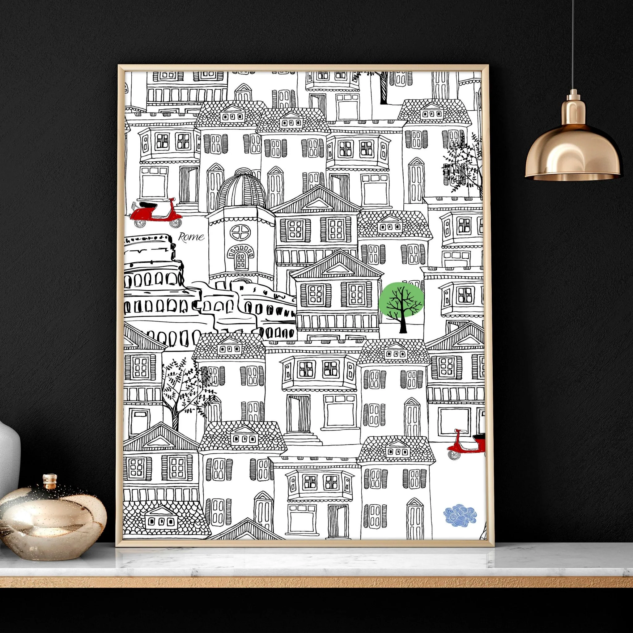Italy print wall art | set of 2 travel posters - Image 6