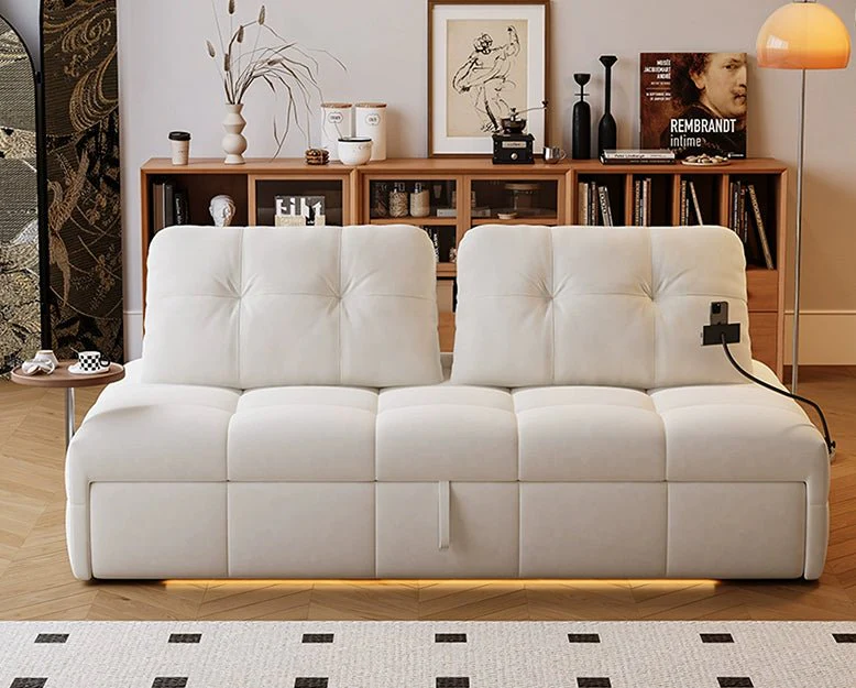Ivanov Two Seater Sofa Bed, With Side Smart Phone Holder - Image 2