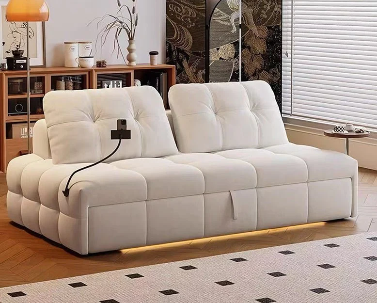 Ivanov Two Seater Sofa Bed, With Side Smart Phone Holder - Image 3
