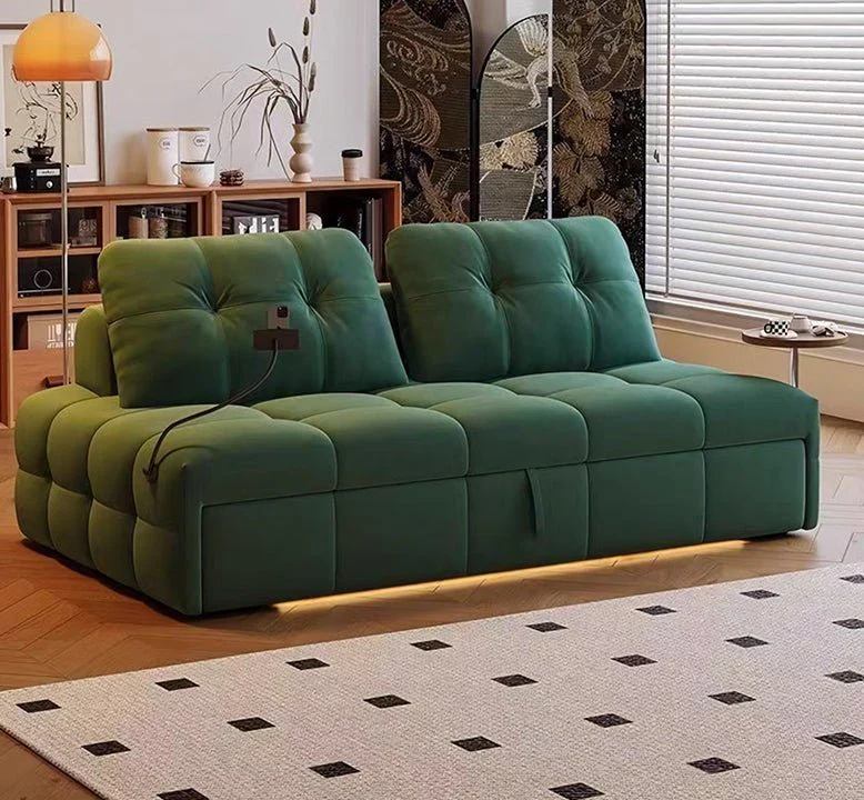 Ivanov Two Seater Sofa Bed, With Side Smart Phone Holder - Image 7