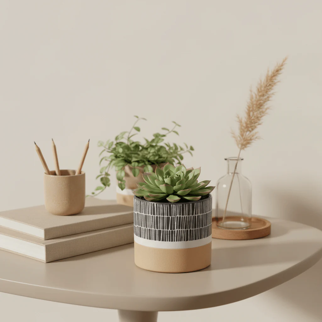Jada Small Striped Planter - Image 4