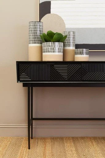 Jakara Black 2 Drawer Console Table - Image 11
