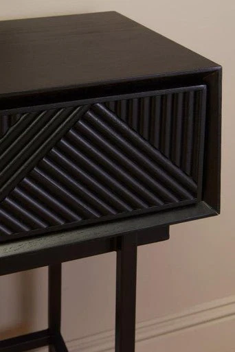 Jakara Black 2 Drawer Console Table - Image 12