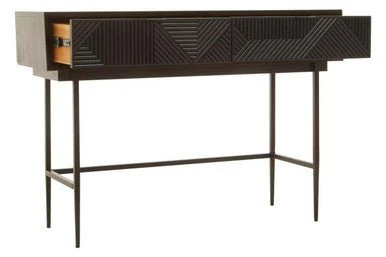 Jakara Black 2 Drawer Console Table - Image 6