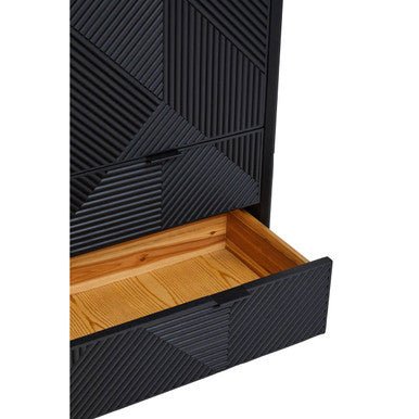 Jakara Black Finish Wooden Cabinet - Image 12
