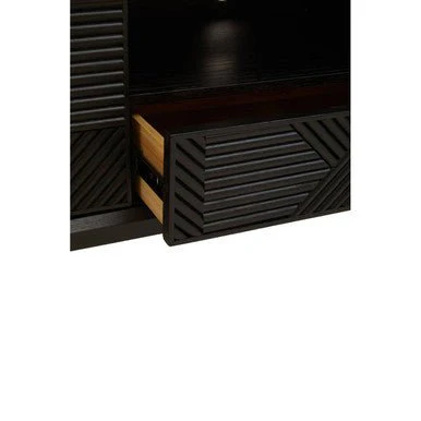 Jakara Black Finish Wooden Media Unit - Image 12