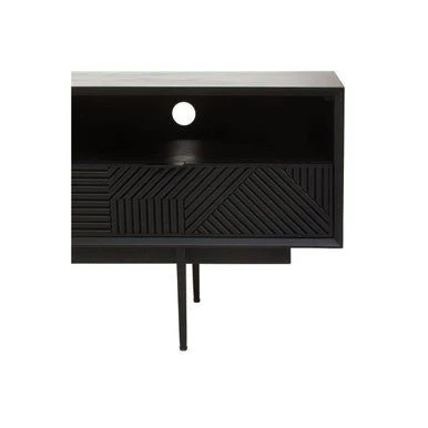 Jakara Black Finish Wooden Media Unit - Image 9