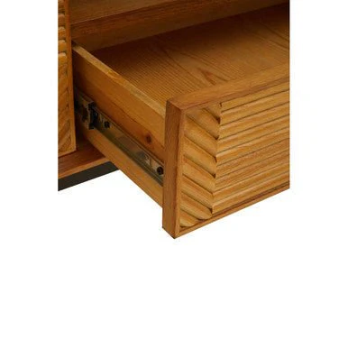 Jakara Natural Finish Wooden Media Unit - Image 11