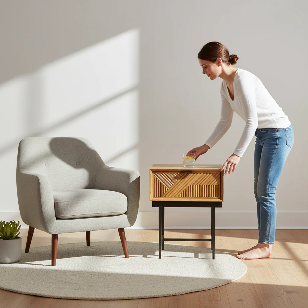 Jakara Natural Side Table - Image 2