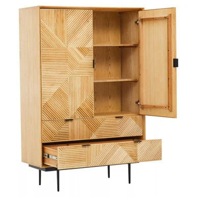 Jakara Natural Wooden Cabinet - Image 7
