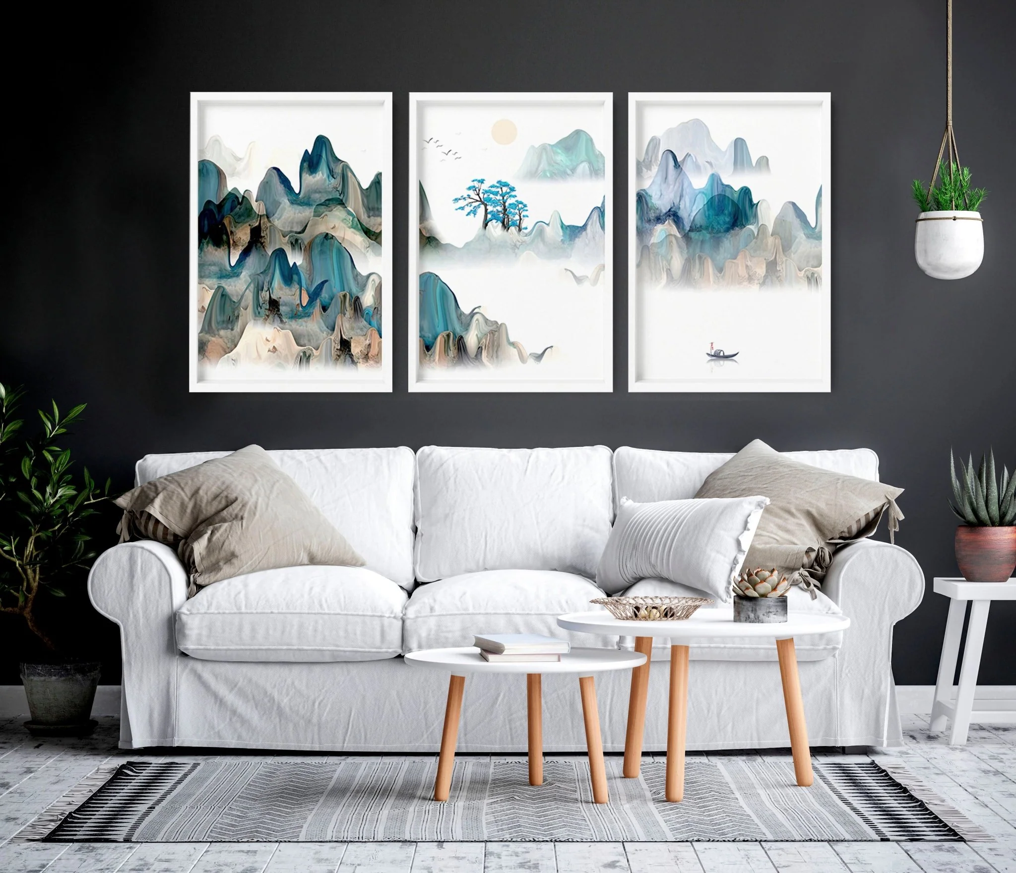 Japan art prints | set of 3 wall art prints for living room - Image 2