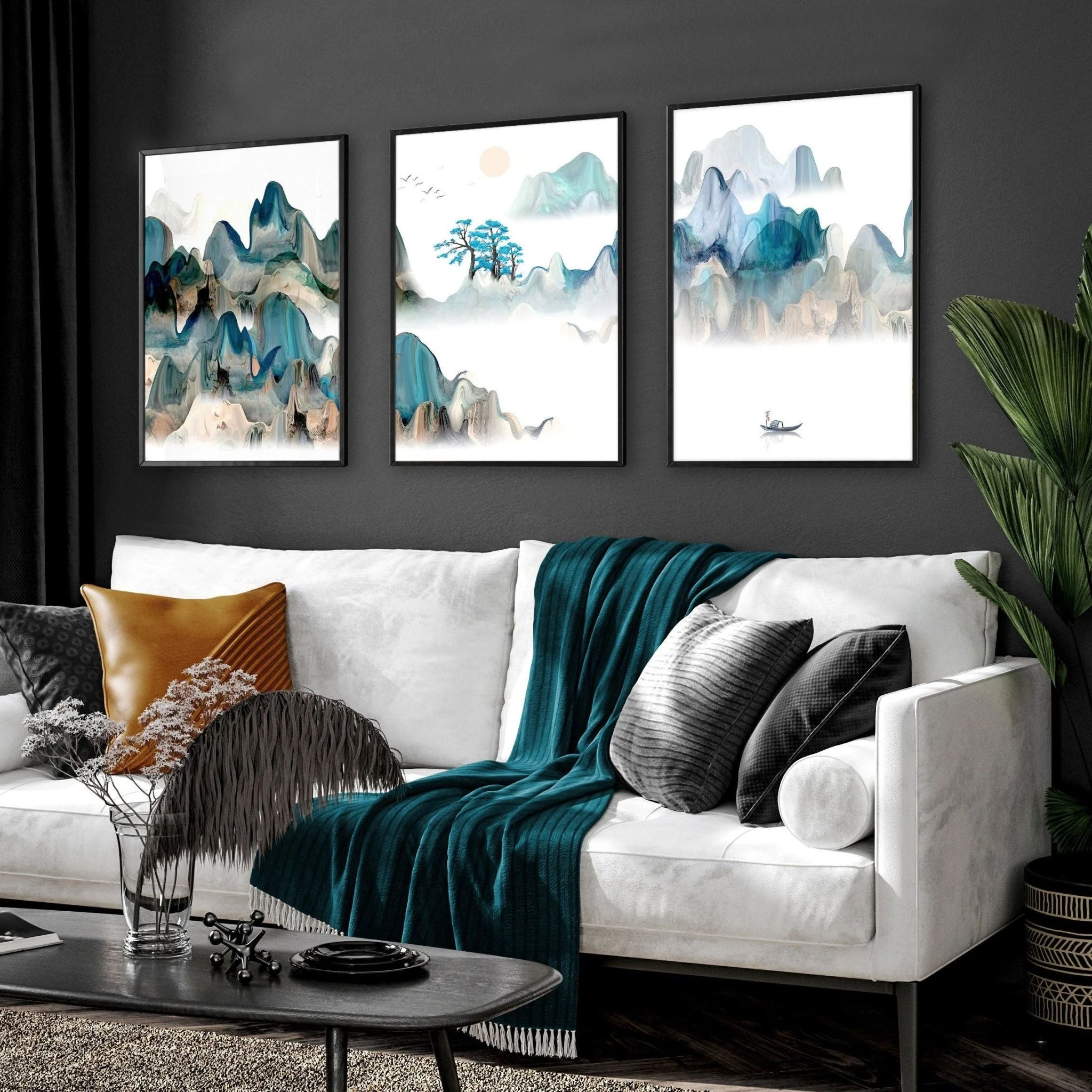 Japan art prints | set of 3 wall art prints for living room - Image 3