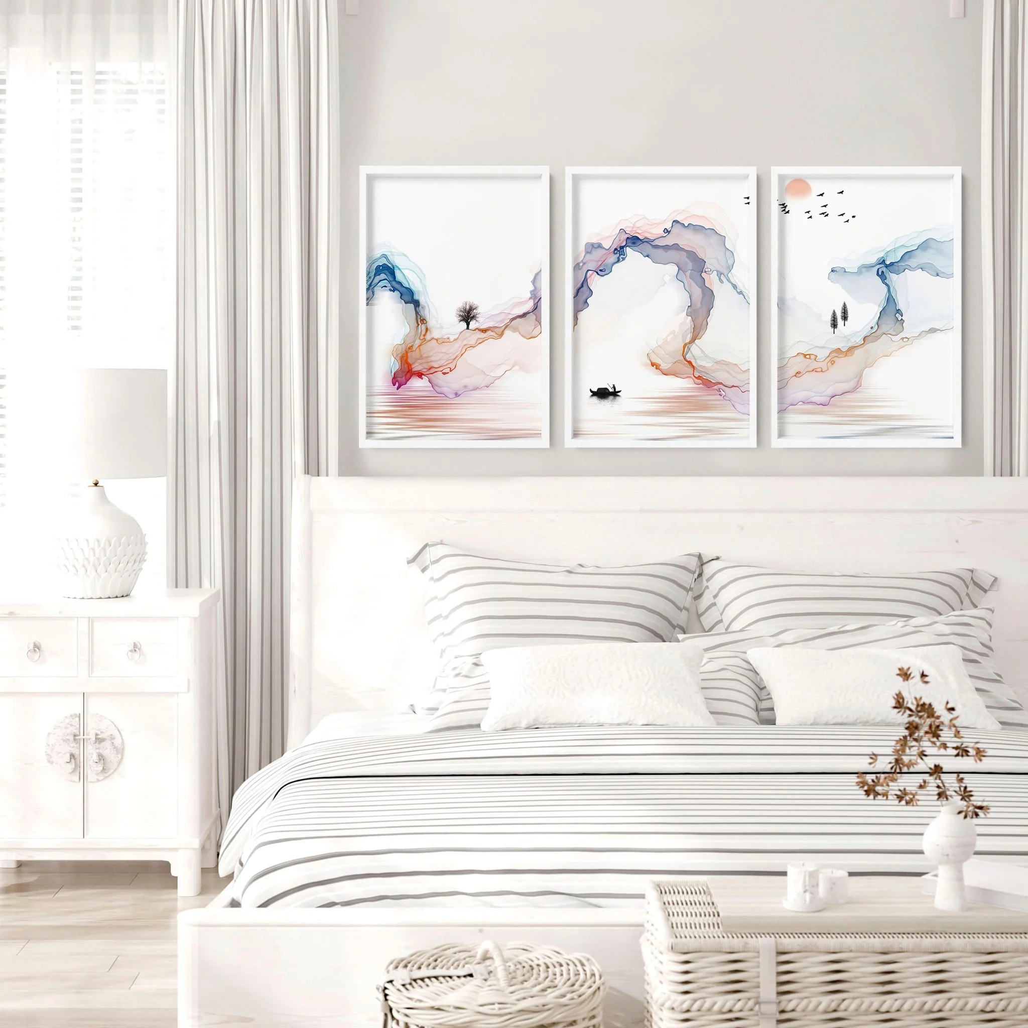 Japan gallery wall art | set of 3 wall art for bedrooms - Image 3