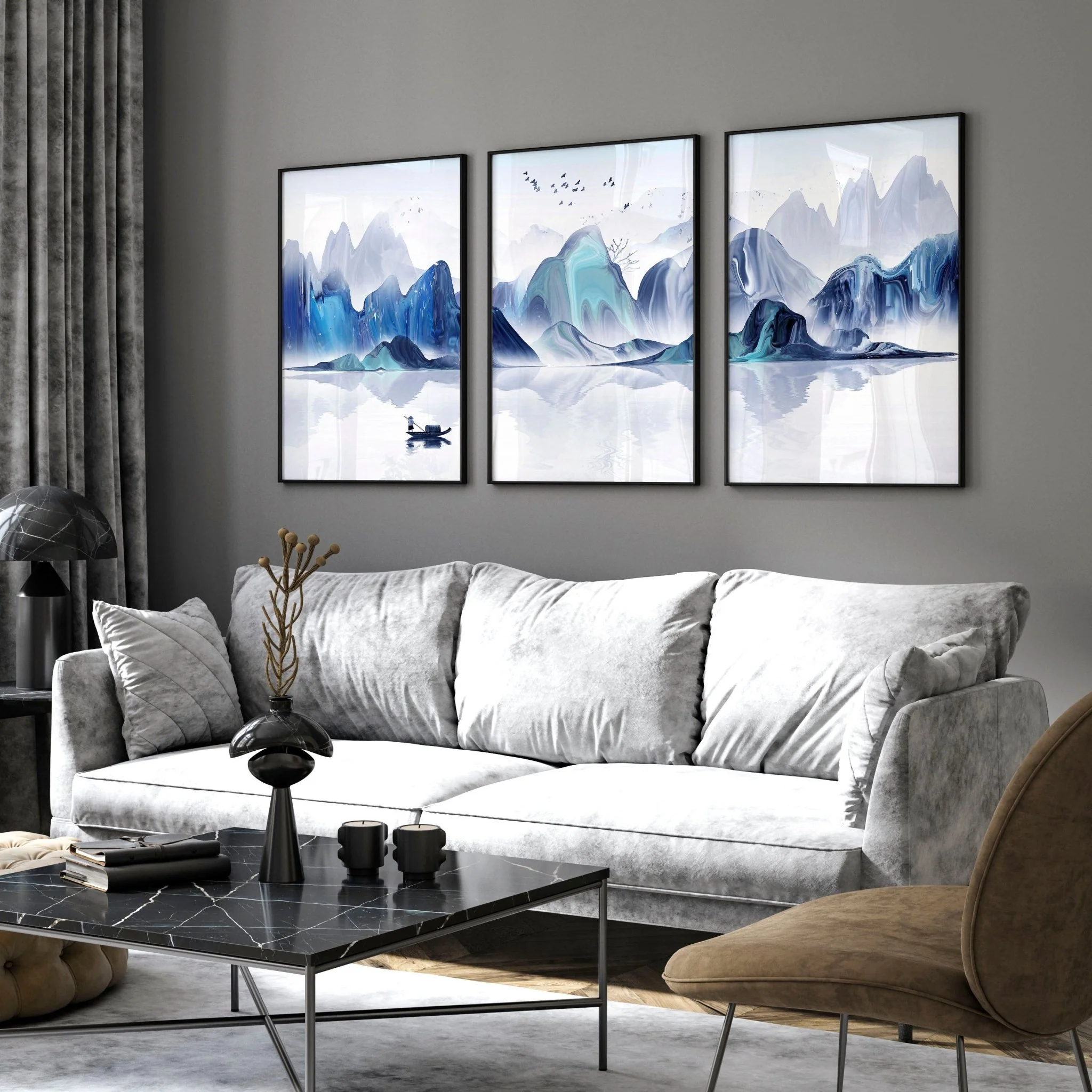 Japan landscape art | set of 3 wall art prints - Image 2