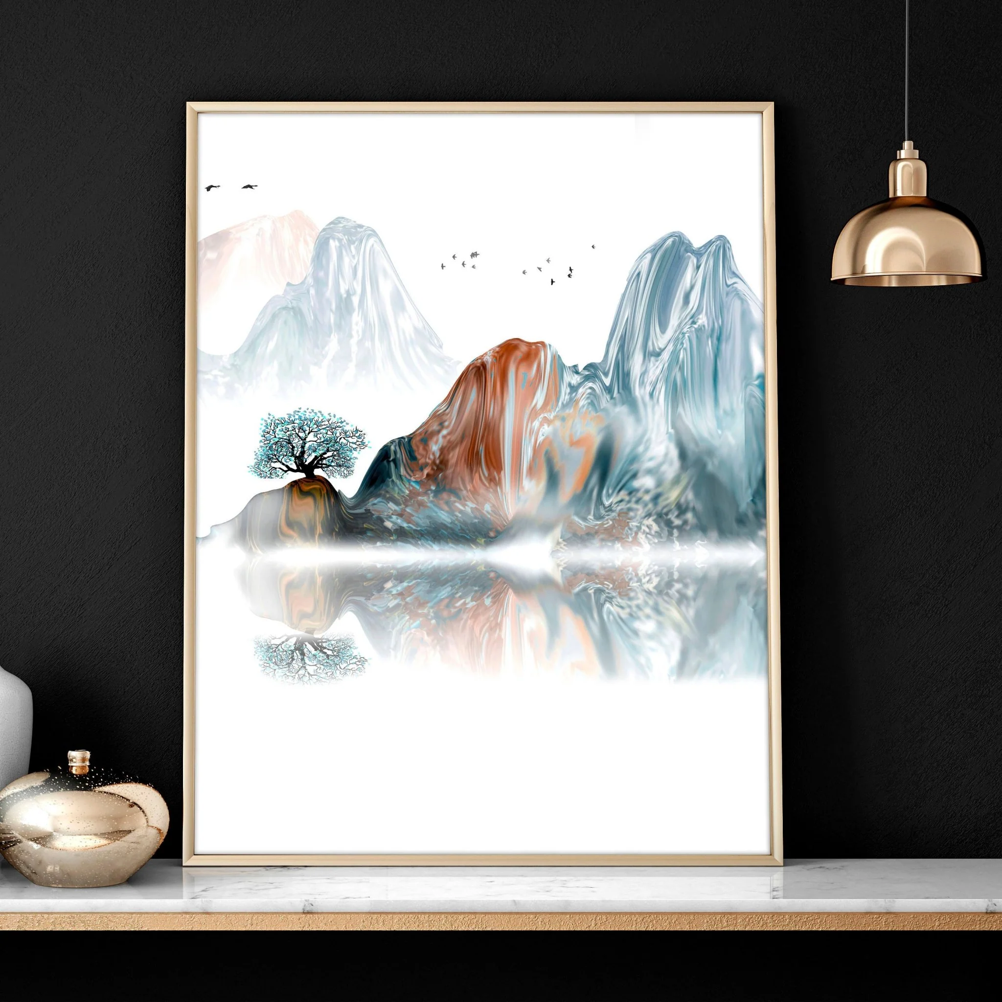 Japandi interior design | set of 3 wall art prints for Living room - Image 4